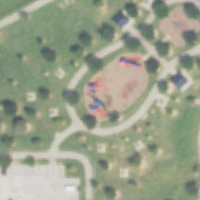 Aerial photo of Harris County Deputy Darren Goforth Park on Horsepen Creek
