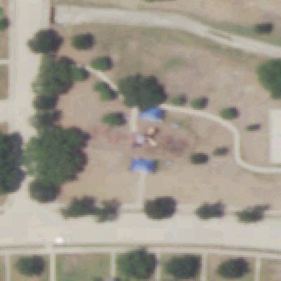 Aerial photo of Harris Heights Playground