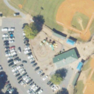 Aerial view of Harrison Park Playground
