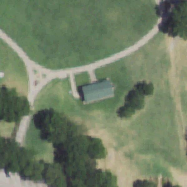 Aerial view of Harry Myers Park East Pavilion