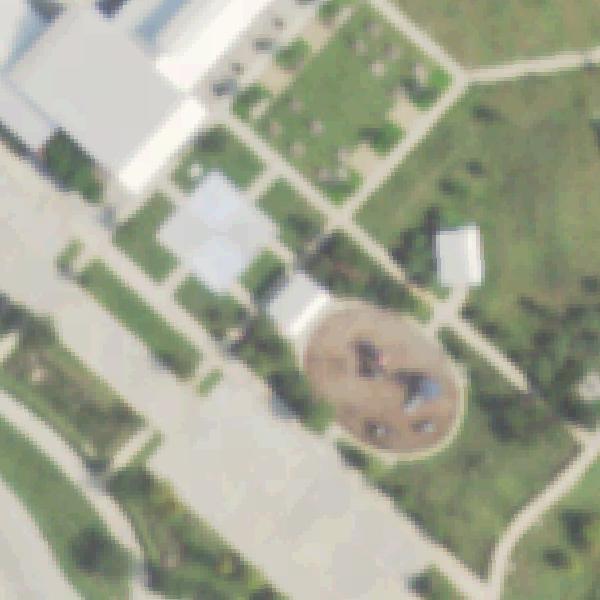 Aerial photo of Harvest Green Farmhouse Playground
