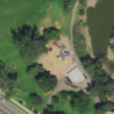 Aerial photo of Harvey Park Playground