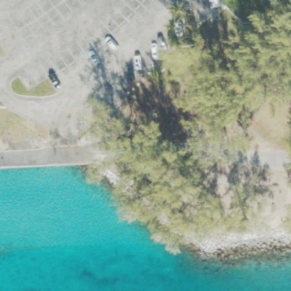 Aerial view of Haulover Park Bayside Picnic Area