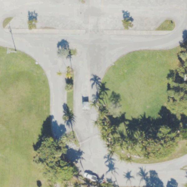 Aerial view of Haulover Park