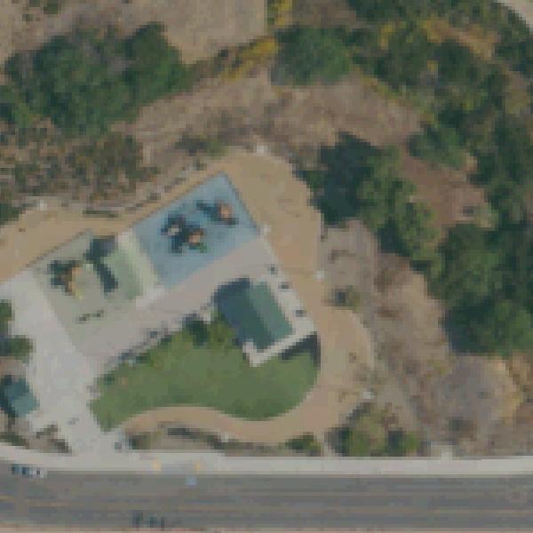 Aerial view of Hawk Pocket Park