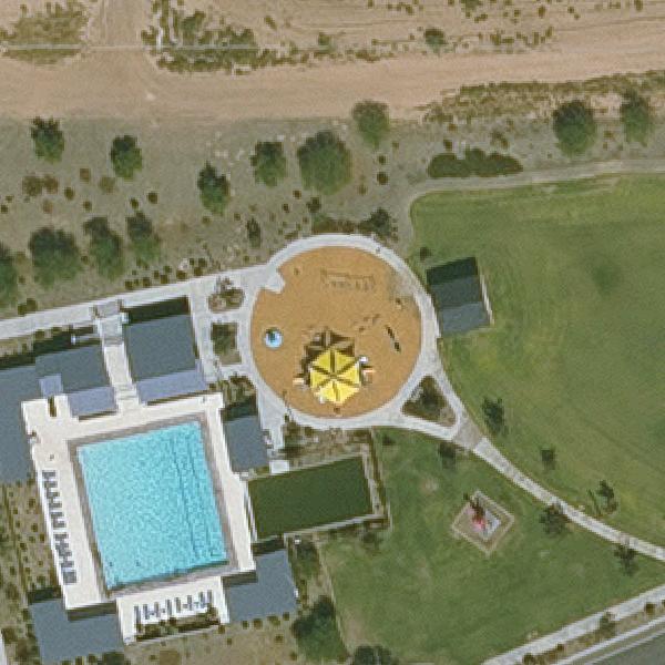 Aerial view of Hay Moon Park