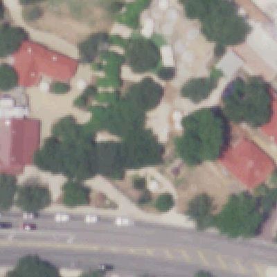Aerial photo of Hemisfair Playground and Splash Pad