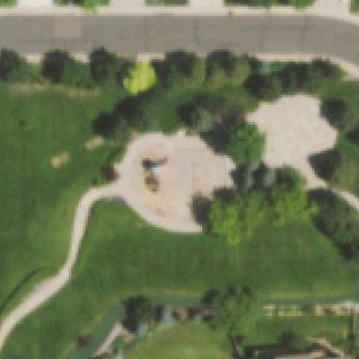Aerial photo of Hemlock Park Playground