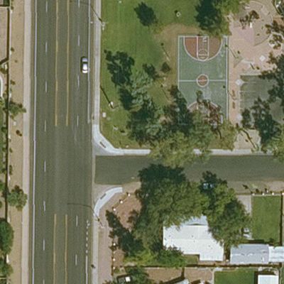Aerial view of Hermosa Vista Park Horseshoes Court