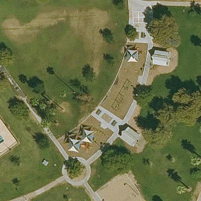 Aerial view of Hermoso Park