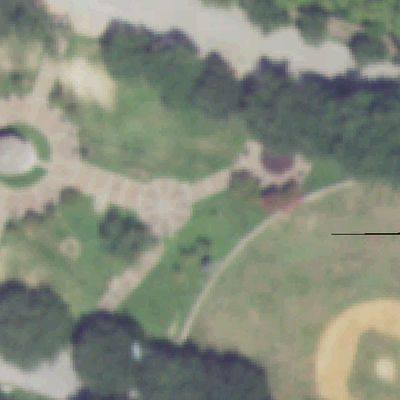 Aerial photo of Hidalgo Park
