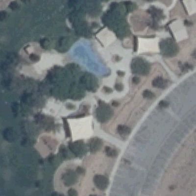 Aerial photo of Hidden Falls Park & Amargosa Trailhead