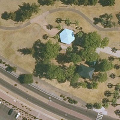Aerial view of Hidden Meadows Park