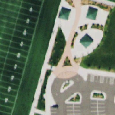 Aerial photo of Highland Heritage Park West Fields