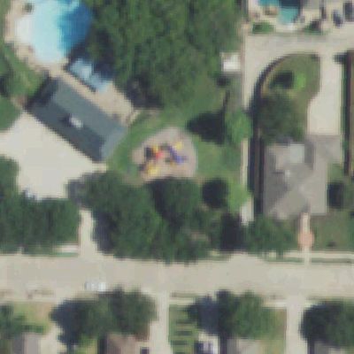 Aerial view of Highlands Playground