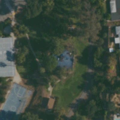 Aerial view of Highwood Park playground