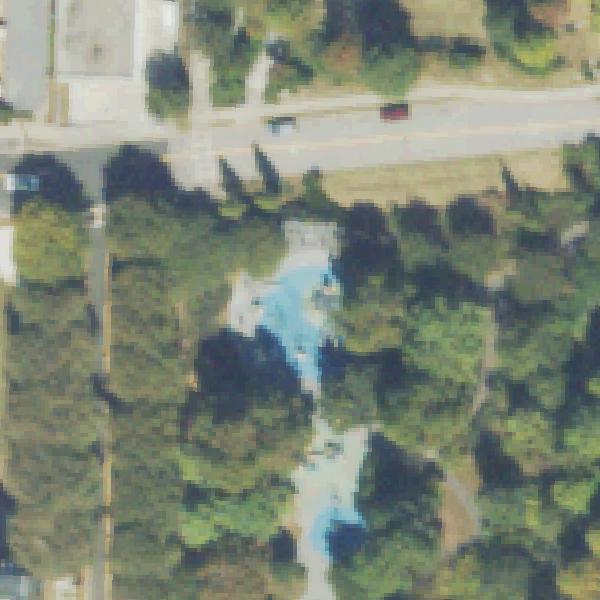 Aerial view of Historic Fourth Ward Park Playground