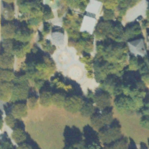 Aerial view of Historic Fourth Ward Park Splash Pad