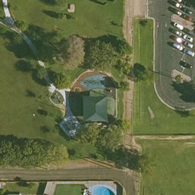 Aerial view of Hollis Park