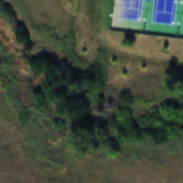 Aerial photo of Holly Park Pool/Tennis Center