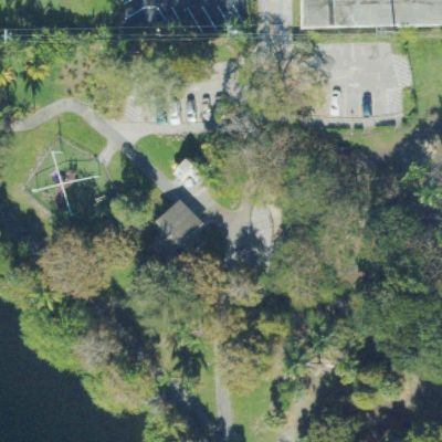 Aerial view of Hollywoof Dog Park