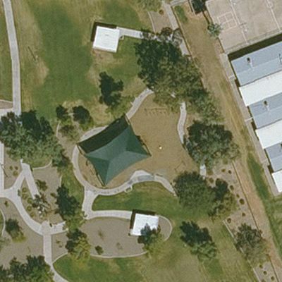 Aerial view of Hoopes Park