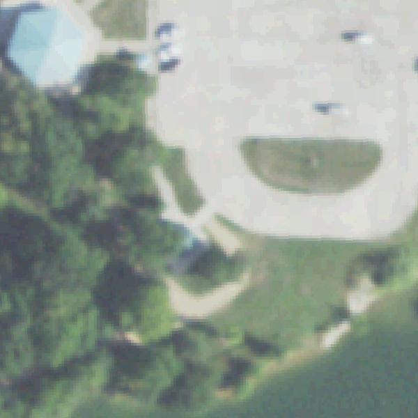 Aerial photo of Horseshoe Pitching , Buffalo Run Park