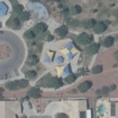 Aerial photo of Horseshoes Courts