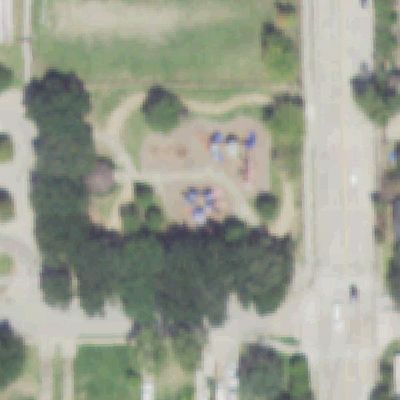 Aerial photo of Housman Pocket Park