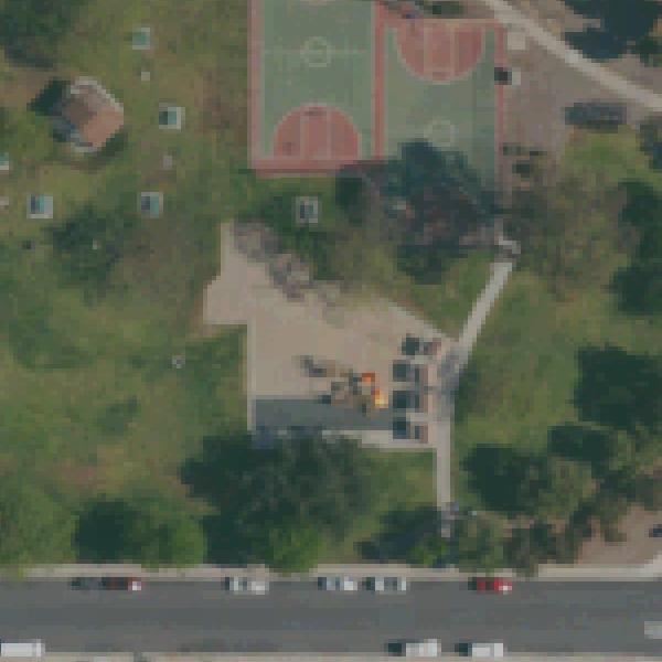 Aerial view of Howard Lane Park