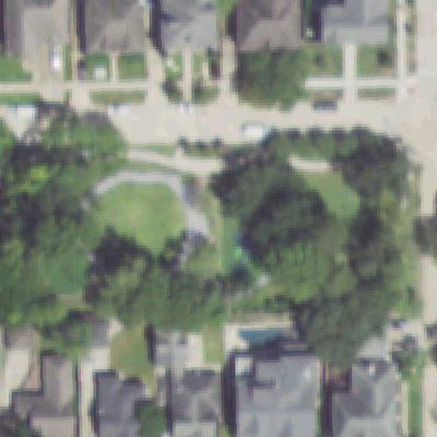 Aerial photo of Huffington Park