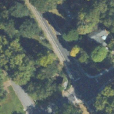 Aerial view of Huntley Hills Train Park