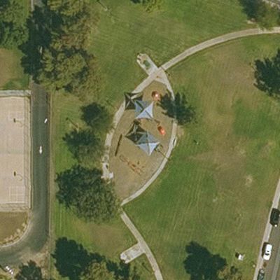 Aerial view of Indian Bend Park