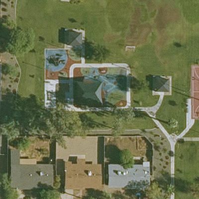Aerial view of Indian Bend Park Playground
