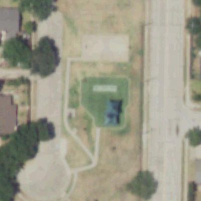 Aerial view of Iris Lane Park