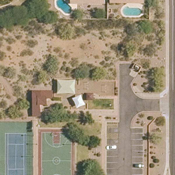 Aerial view of Ironwood Park Playground