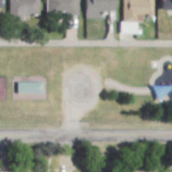 Aerial view of Isaac Scruggs Park
