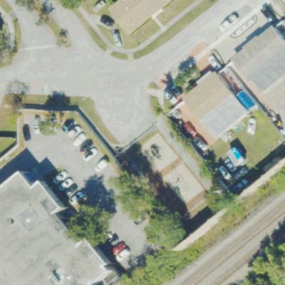 Aerial view of Ives Estates Tot Lot