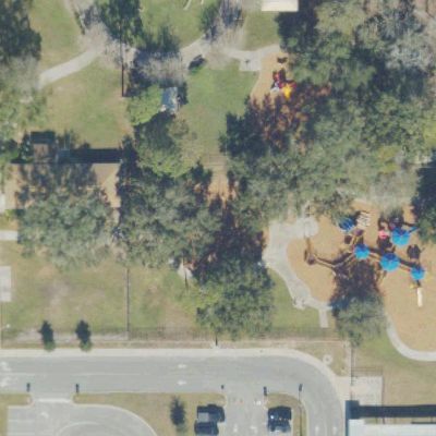 Aerial view of Ivey Lane Park