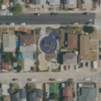 Aerial view of J St Park