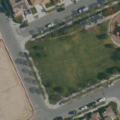 Aerial view of Jacaranda Park