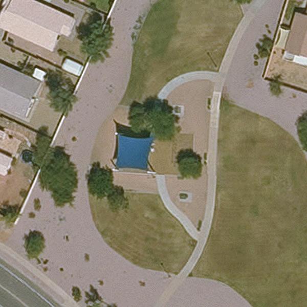 Aerial view of Jackrabbit Park