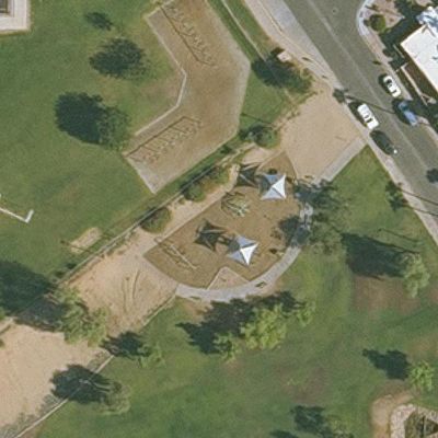 Aerial view of Jackrabbit Park (PHX)