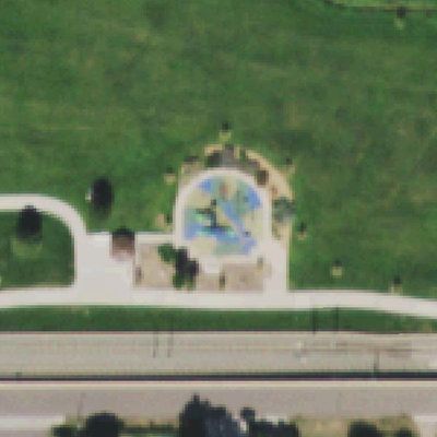 Aerial photo of James J Richey Park