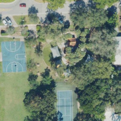Aerial view of Jaycee Park