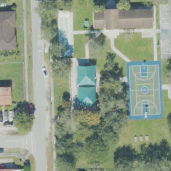 Aerial view of Jefferson Reaves Sr. Park