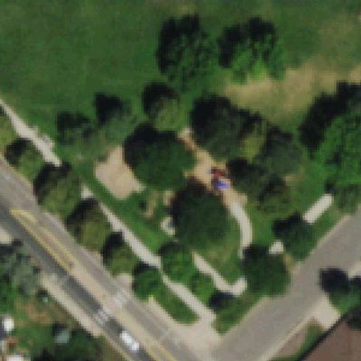 Aerial photo of Jefferson Square Park