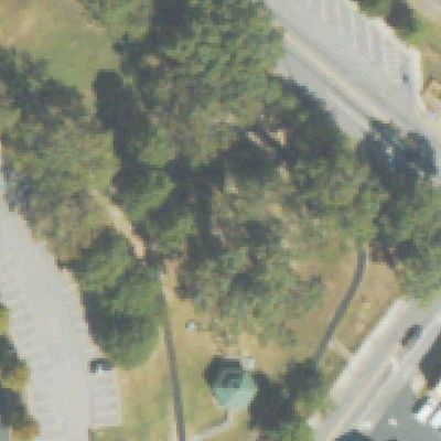 Aerial view of Jess Lucas Park Playground