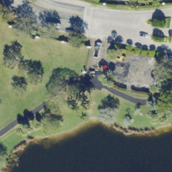 Aerial view of Joe DiMaggio Park