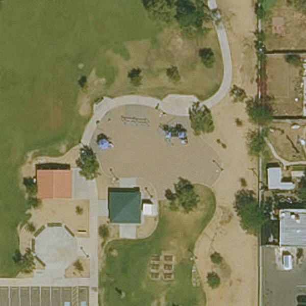 Aerial view of John F. & Mary P. Long Homestead Park